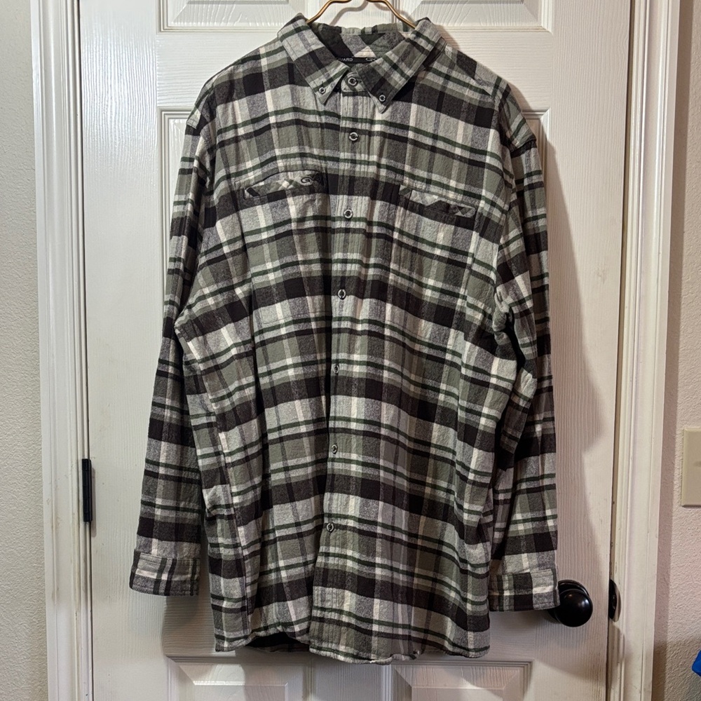Gameguard Plaid Button-Up flannel Shirt Gameguard 3X